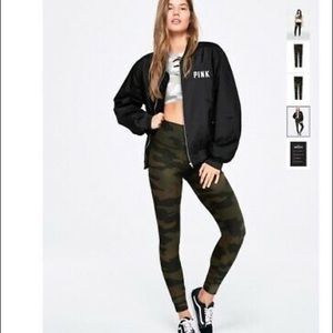 NWT VS Pink high waist camo leggings